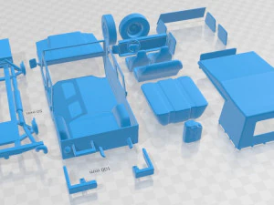 Volkswagen Iltis 1988 Printable Car 3D Print Model