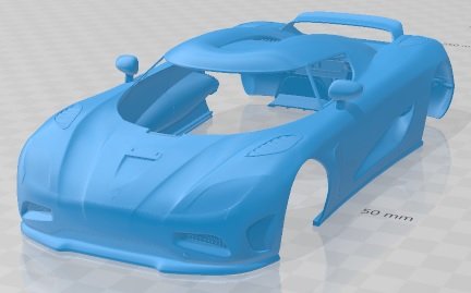 Koenigsegg Agera 2011 Printable Body Car 3D 打印模型 .c4d .max .obj .3ds .fbx .stl .blend 