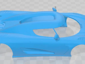 Koenigsegg Agera 2011 Printable Body Car 3D Print Model