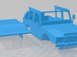 Volkswagen Iltis 1988 Printable Body Car Modèles 3D en vedette