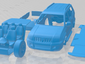 Toyota Land Cruiser Prado 120 5 Doors 2009 Printable Car 3D प्रिंट मॉडल