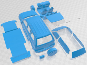Toyota Land Cruiser Prado 120 5 Doors 2009 Printable Car 3D Print Model
