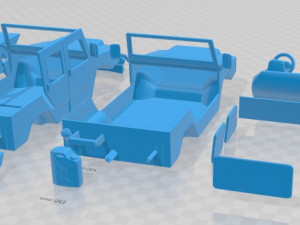 Volkswagen Iltis 1988 Printable Car Modelo de impresión 3D