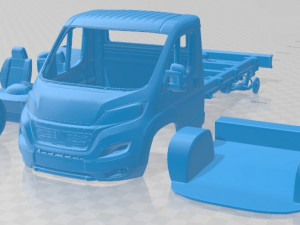 Fiat Ducato Chassis Truck Single Cab 3450WB 2022 Printable 3D Print Model