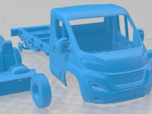 Fiat Ducato Chassis Truck Single Cab 3450WB 2022 Printable 3D 打印模型