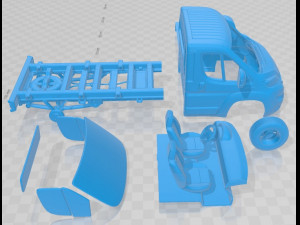 Fiat Ducato Chassis Truck Single Cab 3450WB 2022 Printable 3D 打印模型