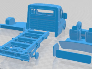 Fiat Ducato Chassis Truck Single Cab 3450WB 2022 Printable 3D 打印模型