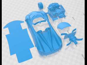 Pagani Huayra Printable Car 3D Принт Модель