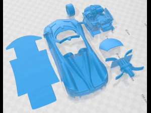 Pagani Huayra Printable Car 3D Print Model