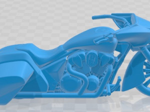 Honda Slammer Bagger Printable Motorcycle 3D-Druckmodell