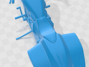 Honda Slammer Bagger Printable Motorcycle 3D-Druckmodell