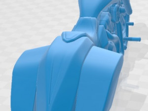 Honda Slammer Bagger Printable Motorcycle 3D-Druckmodell