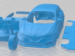 Renault Megane RS Trophy 300 2018 Printable Car 3Dプリントモデル