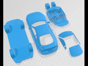 Toyota Supra 1998 Printable Car 3D Print Model