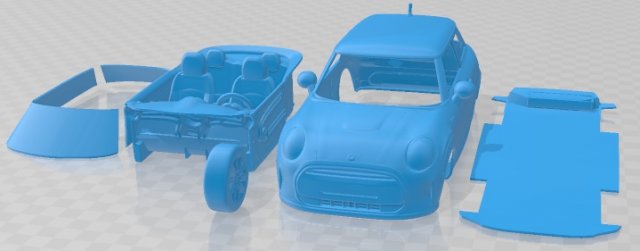 Cooper 2022 Printable Car Model Cetak 3D .c4d .max .obj .3ds .fbx .stl .blend 
