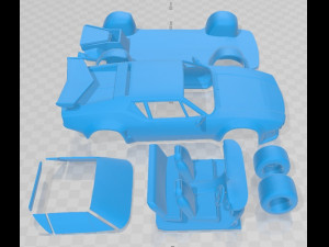 De Tomaso Pantera GT5S 1984 Printable Car 3D-printmodel