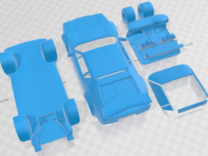 De Tomaso Pantera GT5S 1984 Printable Car 3D-printmodel