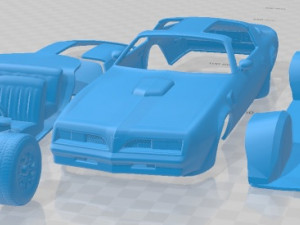 Pontiac Firebird TransAm 1977 Printable Car 3D Print Models