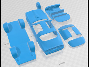 Pontiac Firebird TransAm 1977 Printable Car Model Cetak 3D