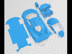 McLaren P1 Printable Car 3D Print Model