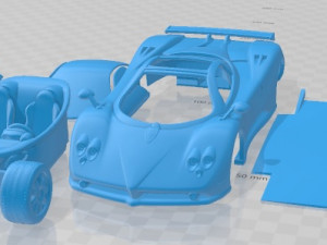 Pagani Zonda F 2005 Printable Car 3D Print Models