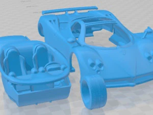 Pagani Zonda F 2005 Printable Car 3D Print Model