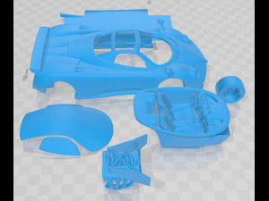 Pagani Zonda F 2005 Printable Car 3D-printmodel