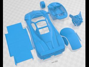 Pagani Zonda F 2005 Printable Car 3D-printmodel