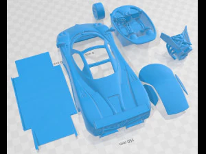 Pagani Zonda F 2005 Printable Car 3D Print Model