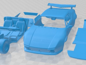 De Tomaso Pantera GTS 1971 Printable Car 3D Print Models