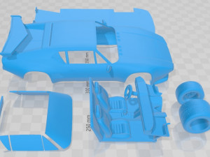 De Tomaso Pantera GTS 1971 Printable Car 3D Принт Модель