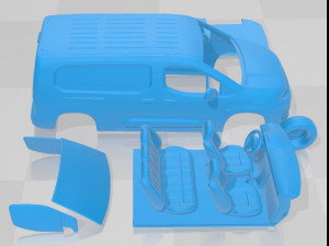 Peugeot Partner Crew Van LWB 2021 Printable Modello di stampa 3D