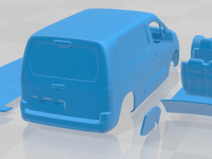 Peugeot Partner Crew Van LWB 2021 Printable Modello di stampa 3D