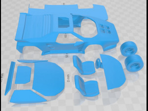 Vector W8 1992 Printable Car 3D Druckmodell