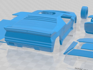 Vector W8 1992 Printable Car 3D Druckmodell
