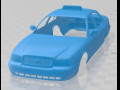 Crown Victoria Taxi 2005 Printable Body Car 3D Print Models