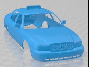 Crown Victoria Taxi 2005 Printable Body Car 3D Print Model
