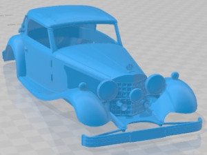Mercedes Benz 380 K Cabriolet Printable Body Car 3D Print Model