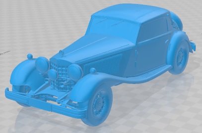 Mercedes Benz 380 K Cabriolet Printable Car 3D Принт Модель .c4d .max .obj .3ds .fbx .stl .blend 