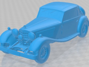 Mercedes Benz 380 K Cabriolet Printable Car 3D Print Models