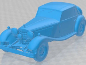 Mercedes Benz 380 K Cabriolet Printable Car 3D Print Model