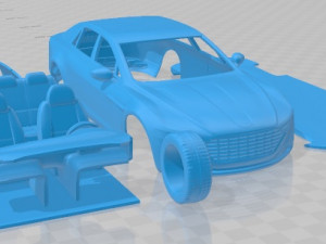 Aston Martin Lagonda 2016 Printable Car Model do druku 3D