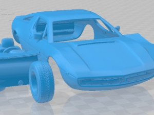 Maserati Merak 1972 Printable Car 3D-printmodel