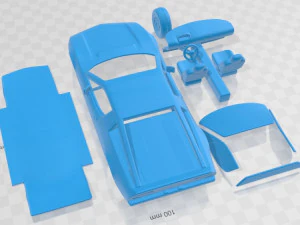 Maserati Merak 1972 Printable Car 3D Print Model