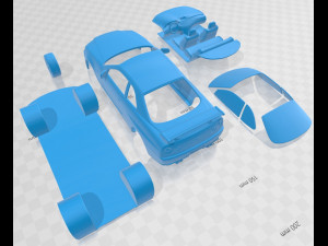 Nissan Skyline R34 GT-R Coupe 1999 Printable Car 3D 프린트 모델