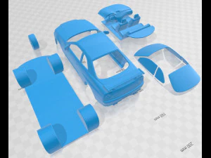 Nissan Skyline R34 GT-R Coupe 1999 Printable Car 3D Print Model