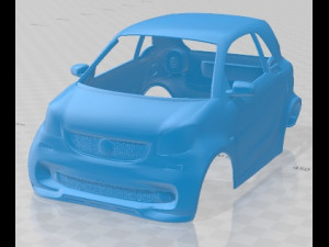 Smart Fortwo Brabus Printable Body Car 3Dプリントモデル