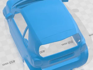 Smart Fortwo Brabus Printable Body Car 3D Print Model