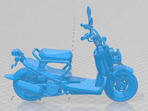 Honda NPS50 Zoomer Ruckus 2005 Printable Motorbike Modello di stampa 3D