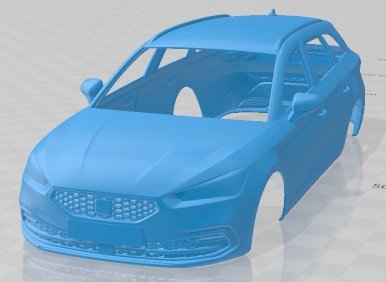 Seat Leon Sportstourer 2020 Printable Body Car 3D Print Model .c4d .max .obj .3ds .fbx .stl .blend 